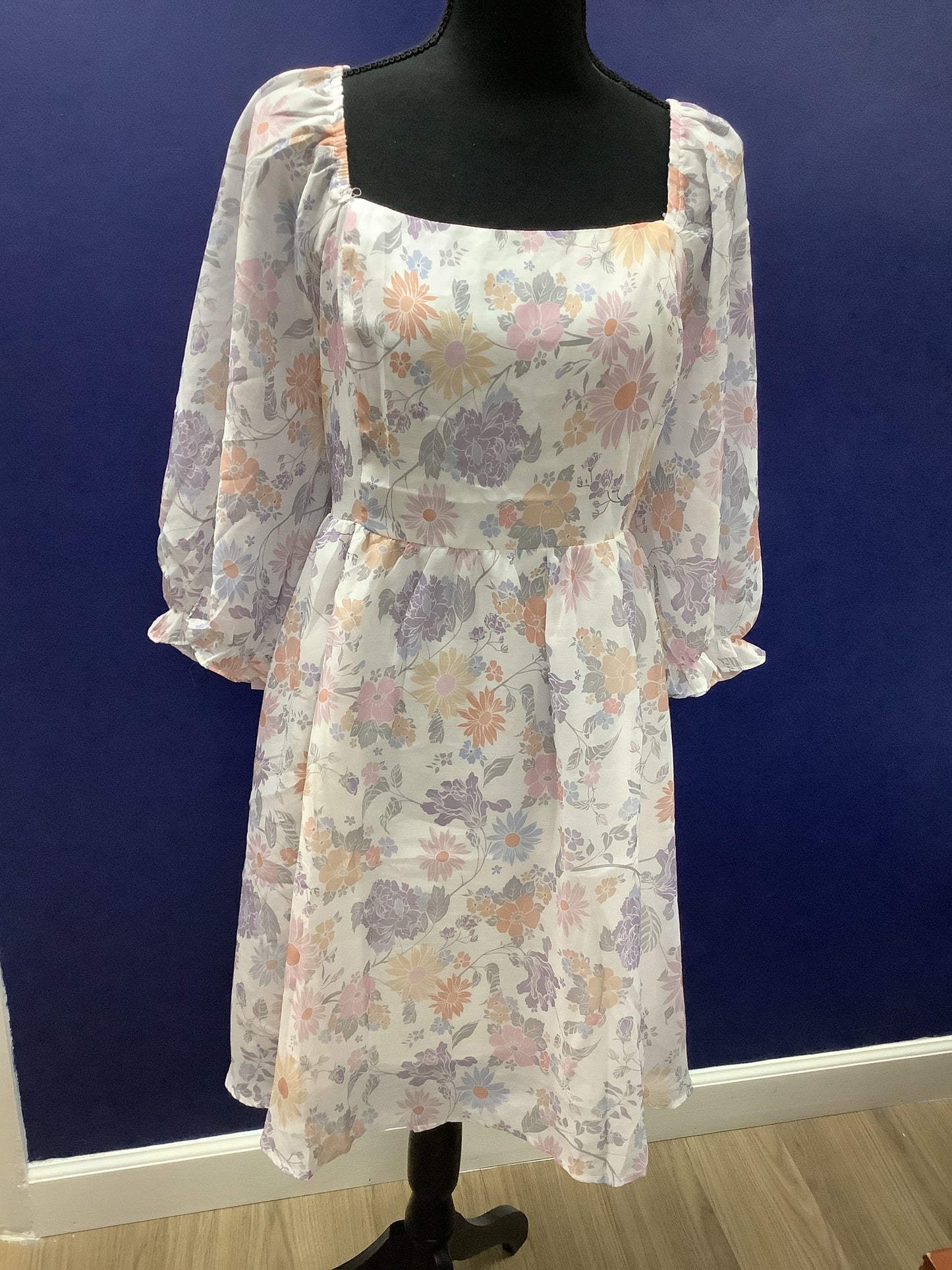 White Floral Dress