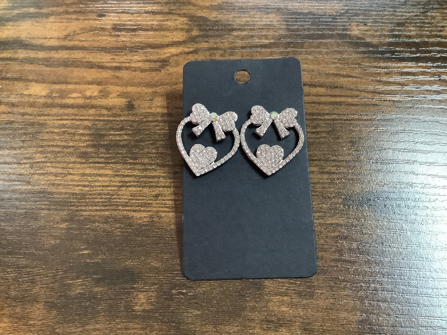 Bow and Heart Earrings