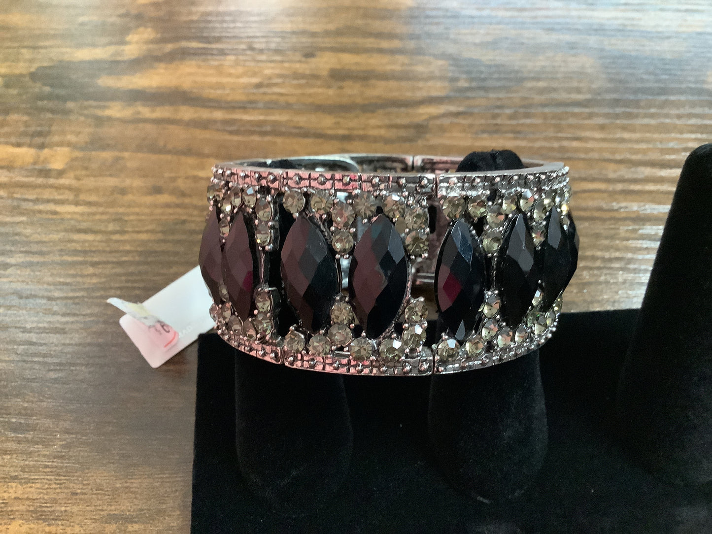 Silver and Black Bracelet