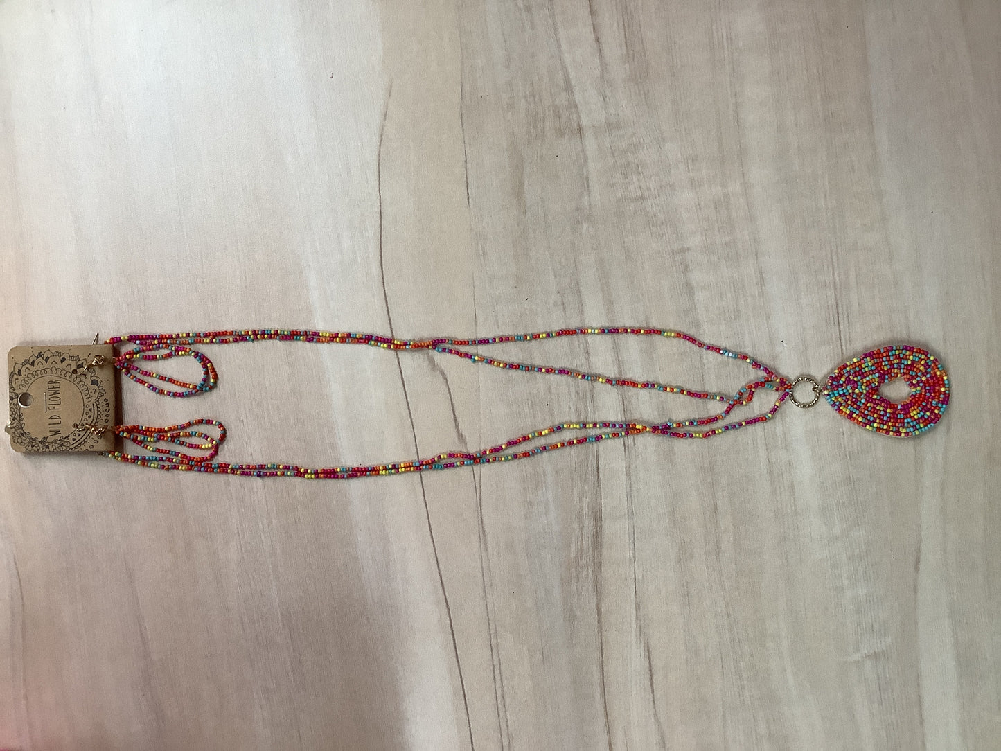 Multi Color Beaded Necklace Set