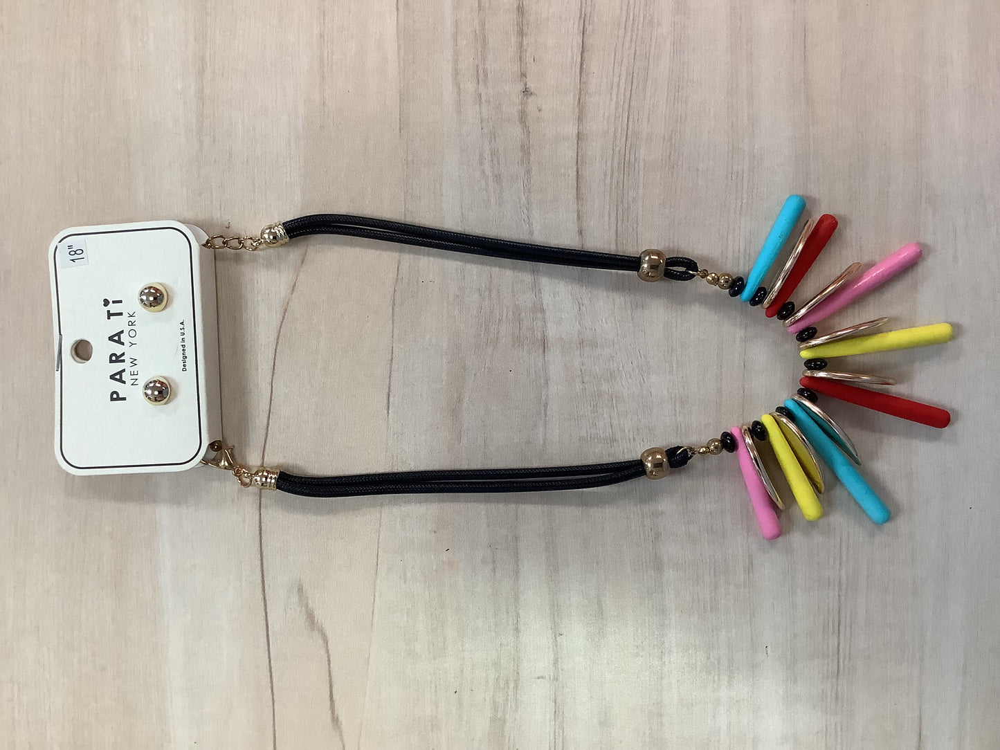 Multi color set rope necklace