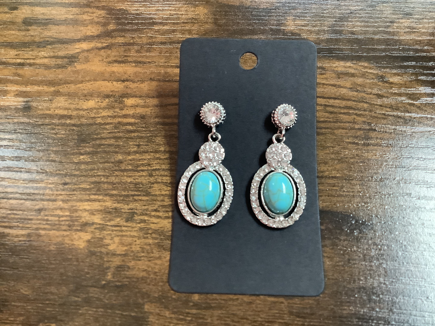 Vintage Drop Turquoise Earrings