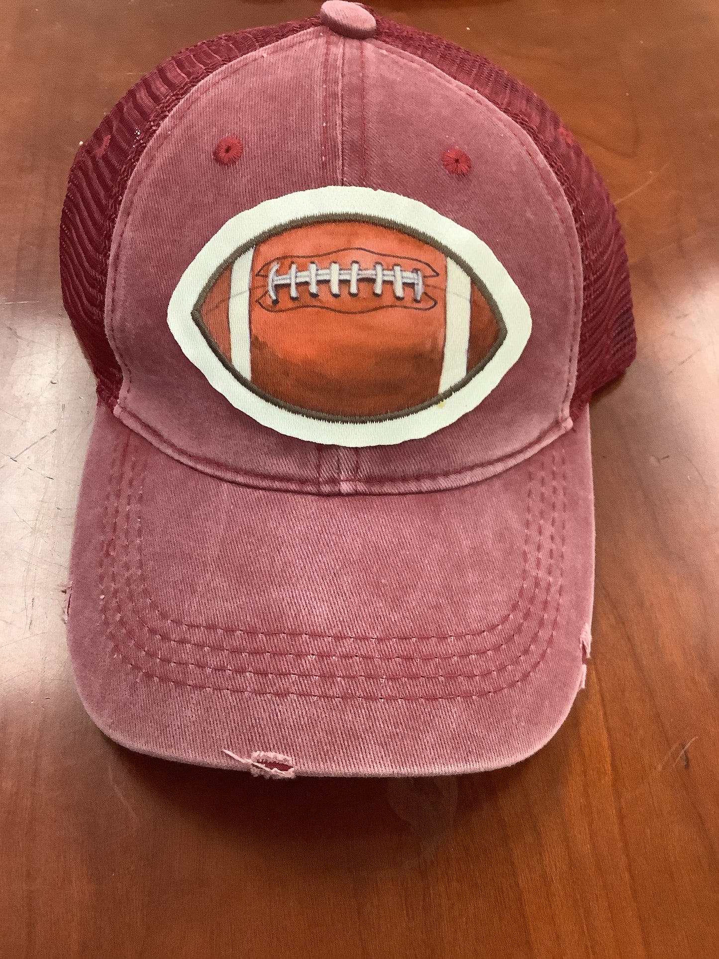 Red Football Hat