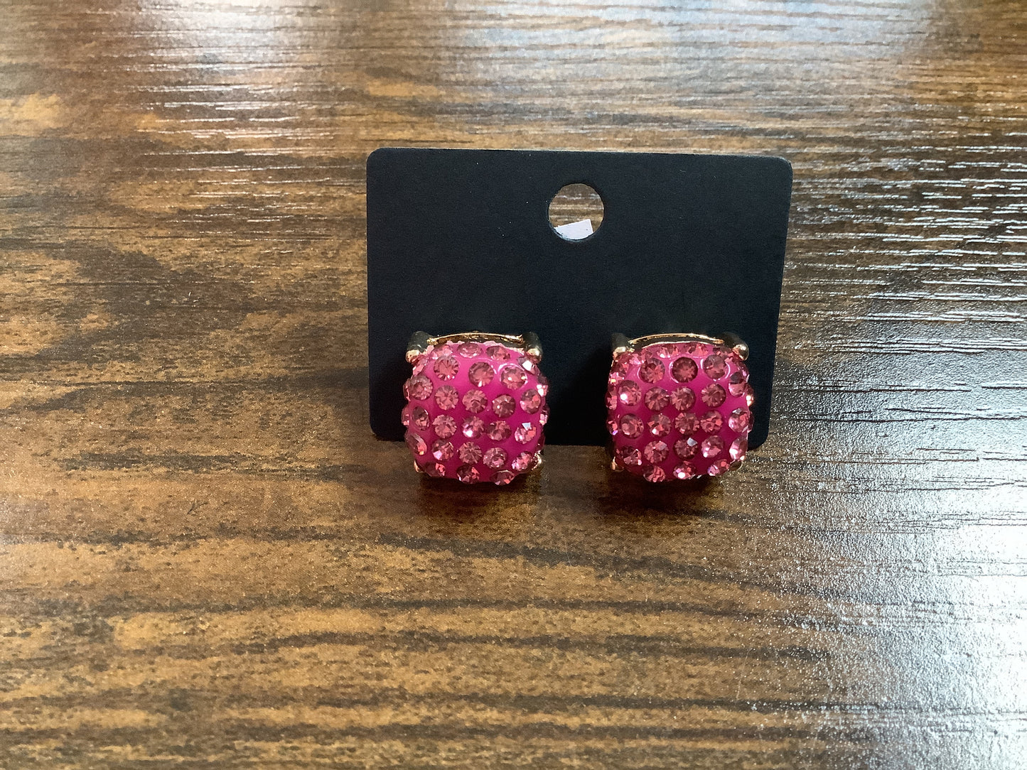 Pink Stud Earrings