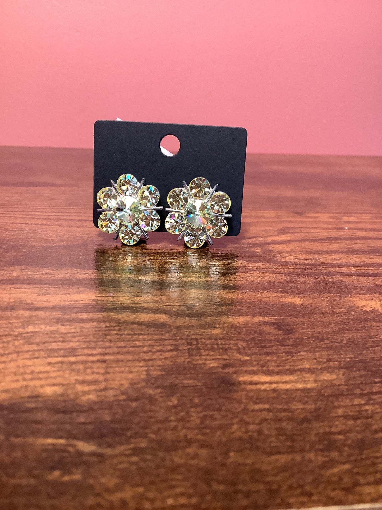 Light Yellow Flower Earrings