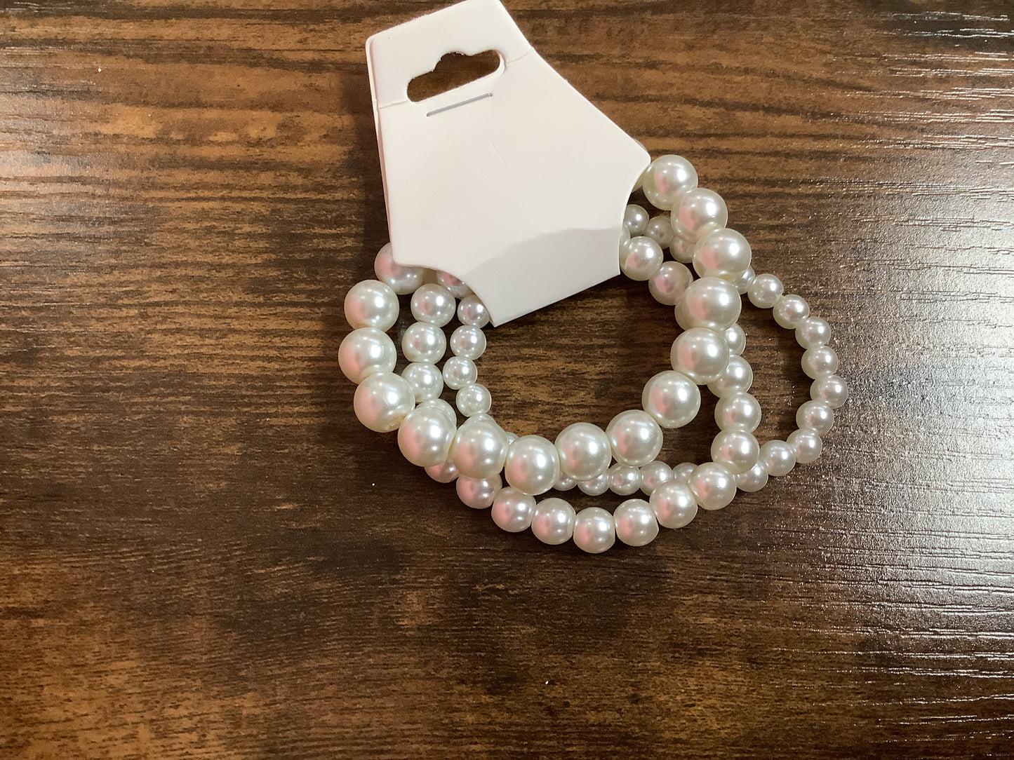Three Strand Multiple Size Pearls