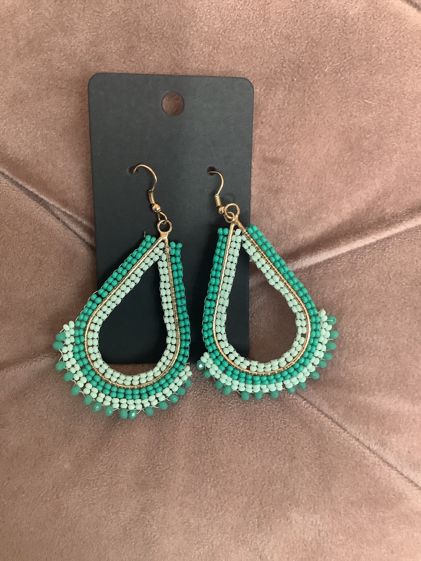 Turquoise Beaded Earrings