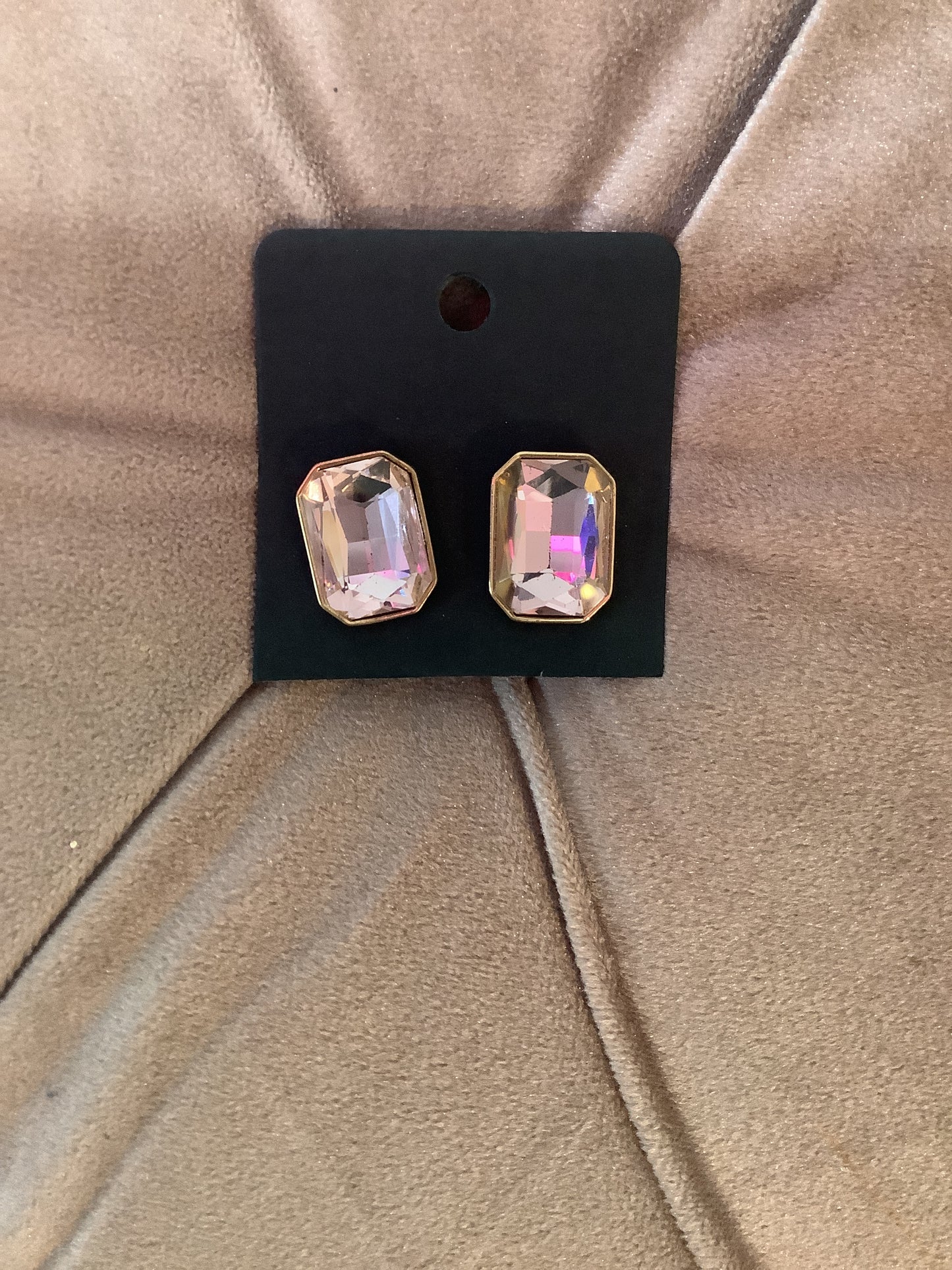 Light Pink Diamond Earrings