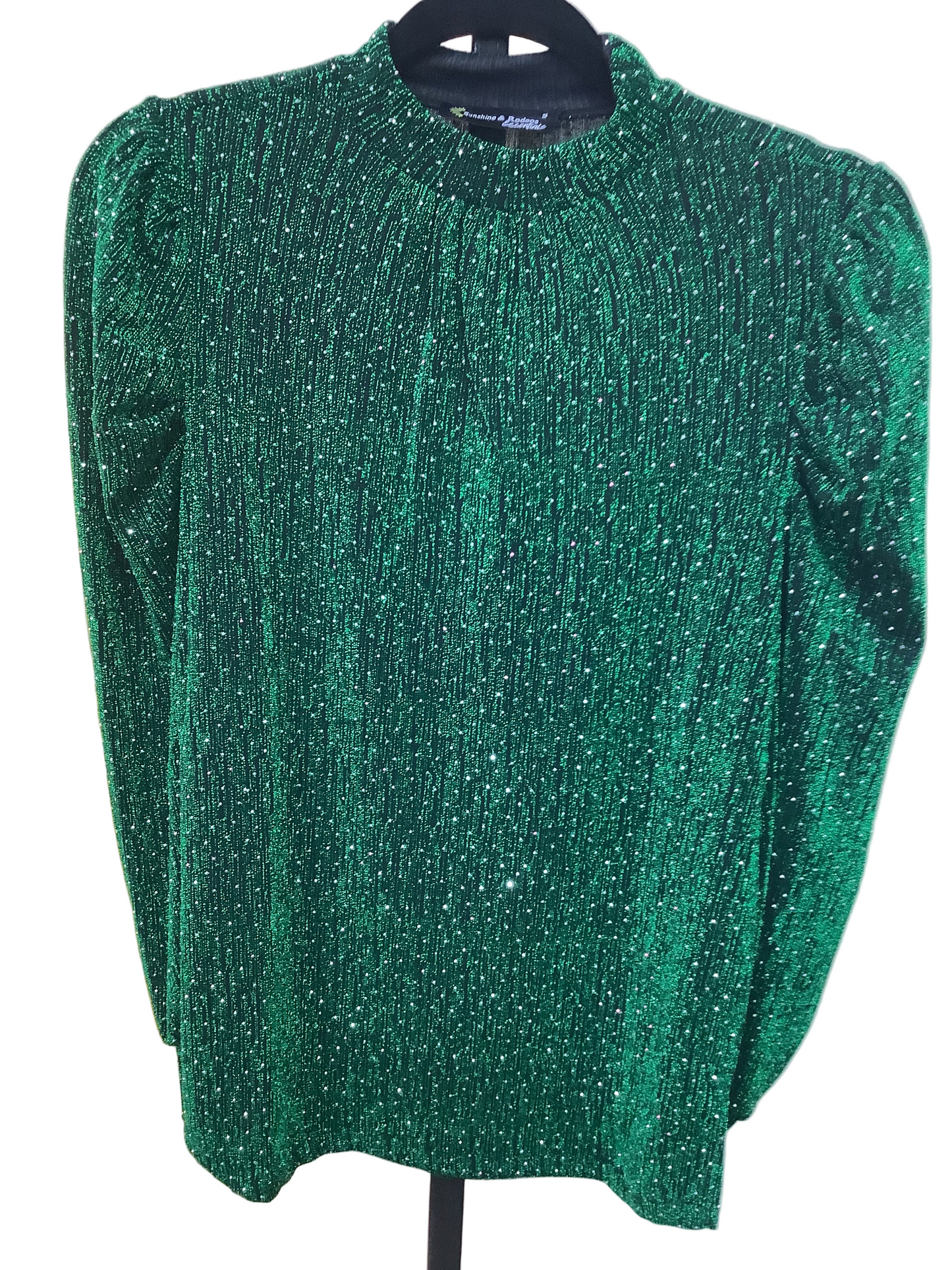 Green Bling Blouse