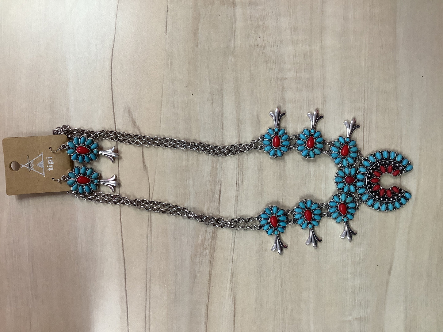 Southwestern Turquoise necklace Set