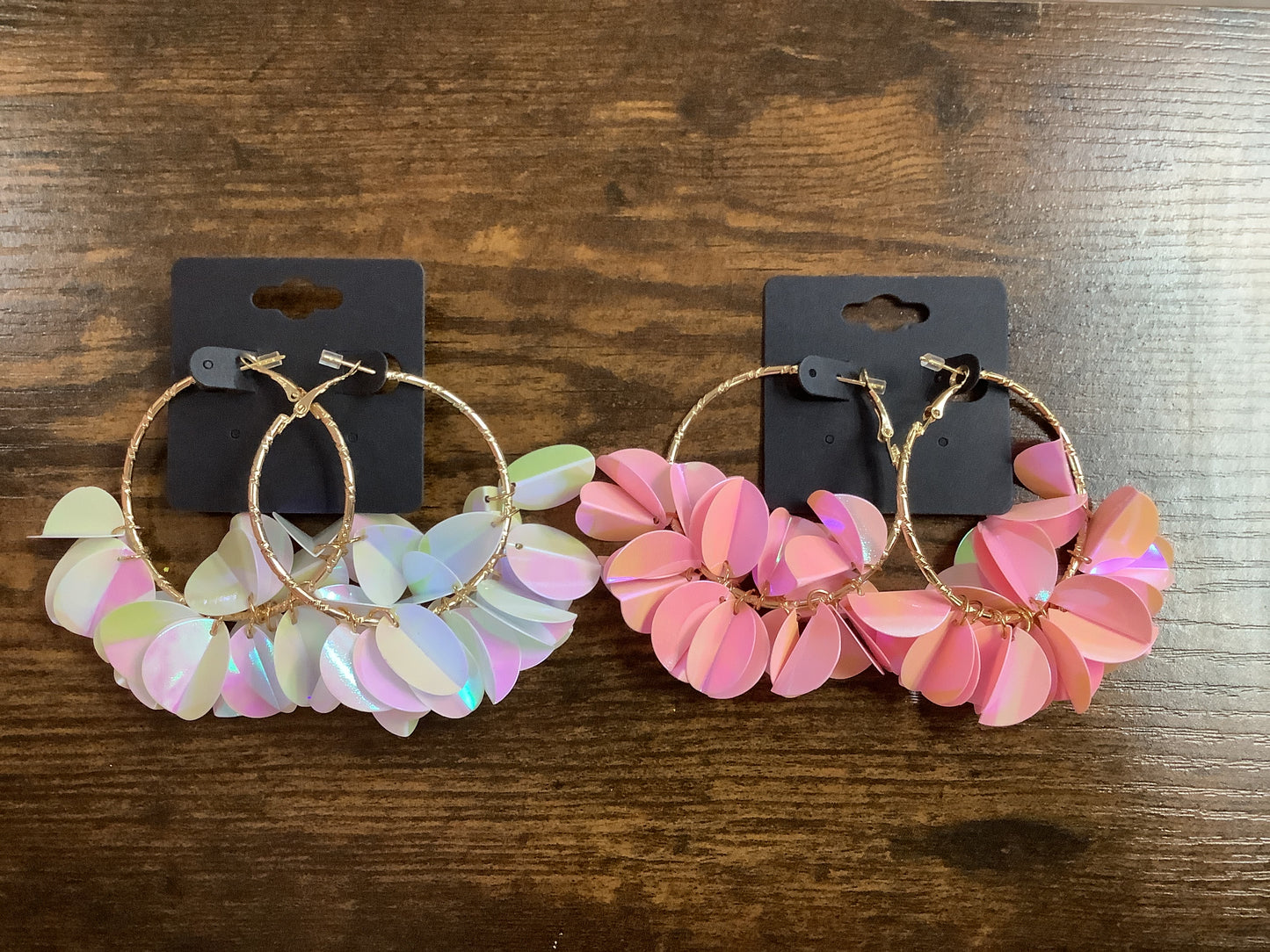 Iridescent Hoop Earrings