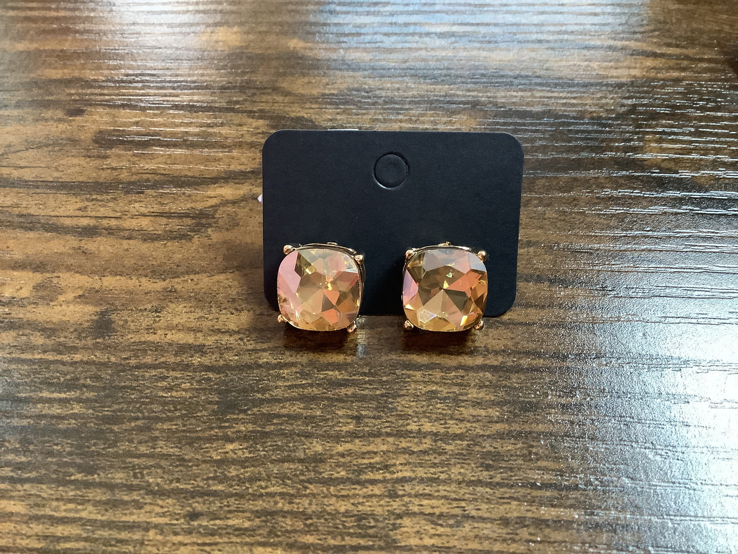 Orange Stud Earrings