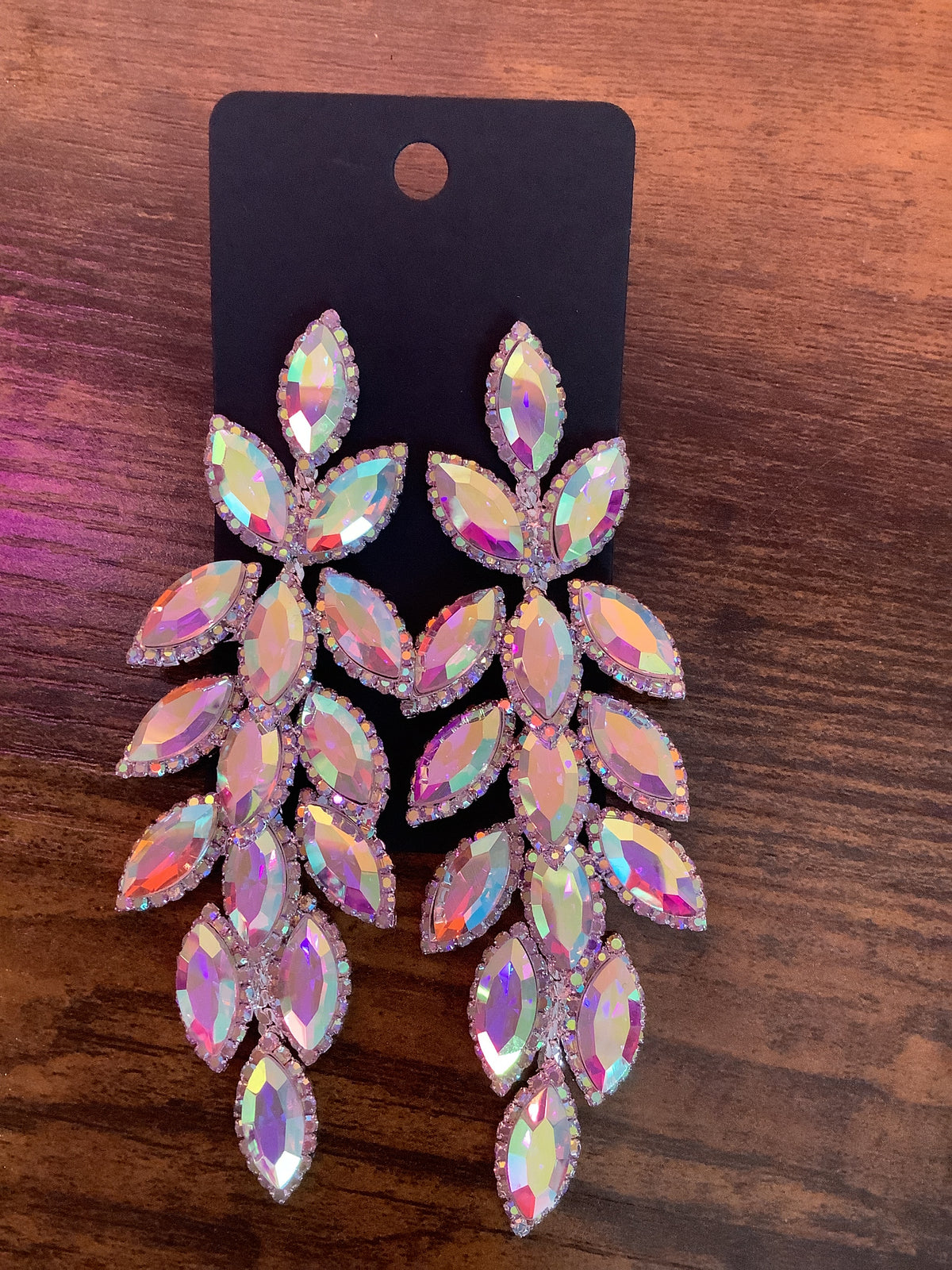 Long Crystal Earrings
