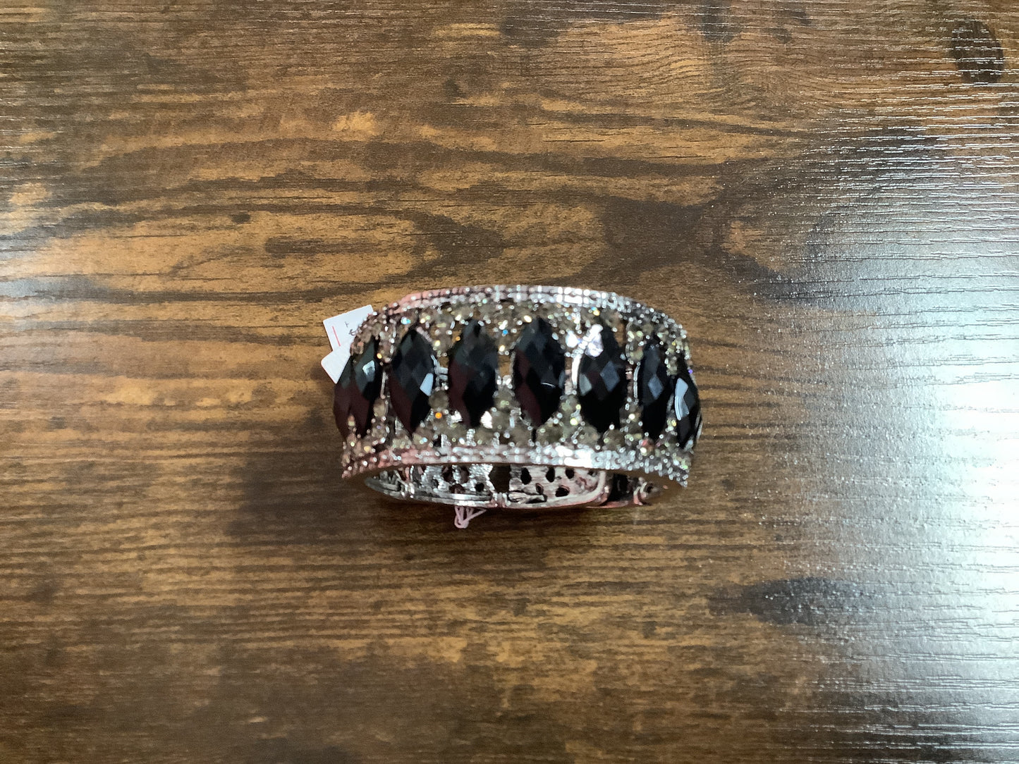 Silver and Black Bracelet