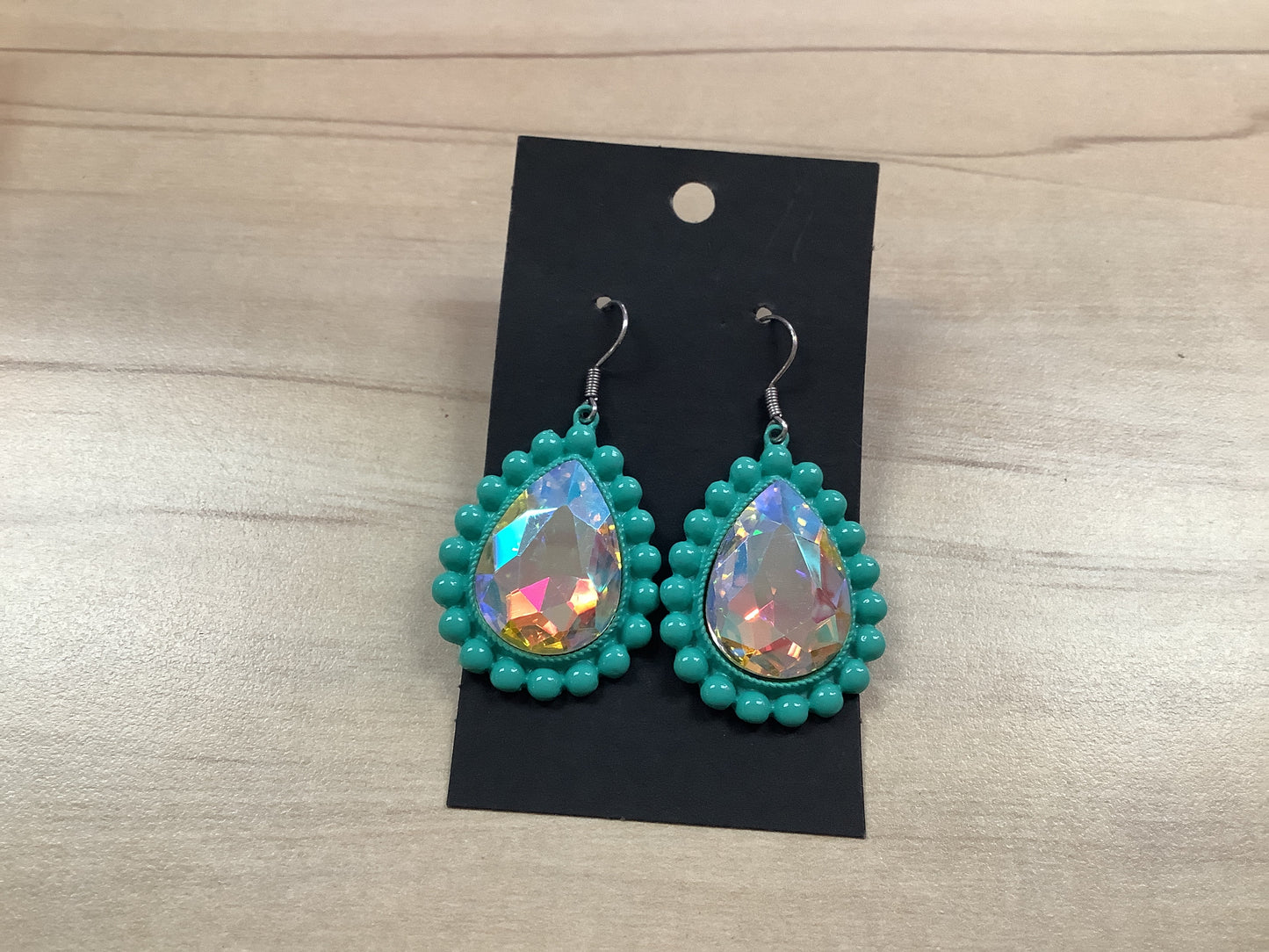 Turquoise with Iridescent Center Stone
