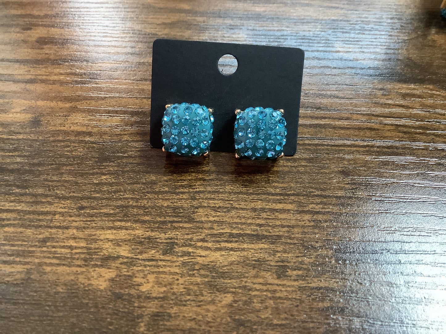 Teal Stud Earrings