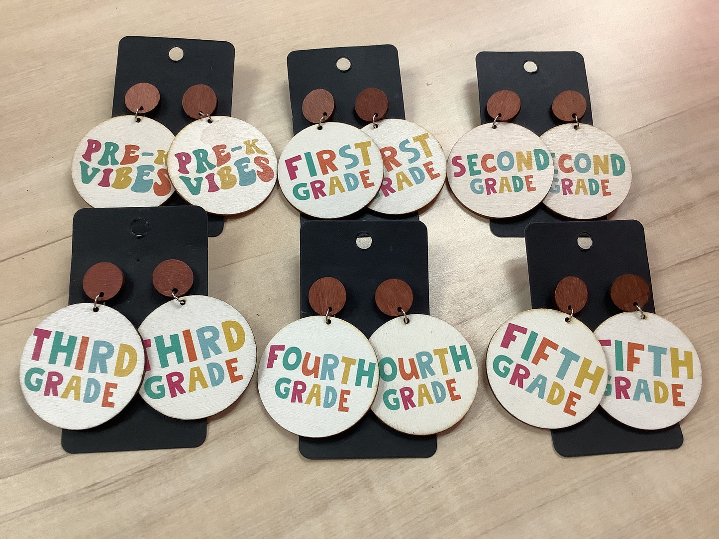 Teacher Grade School Earrings