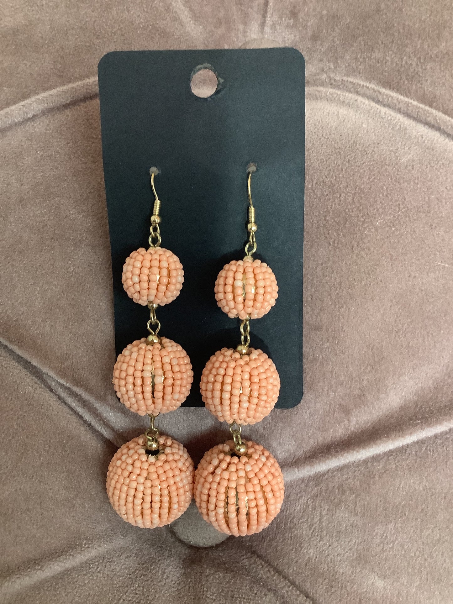 Orange Long Earrings