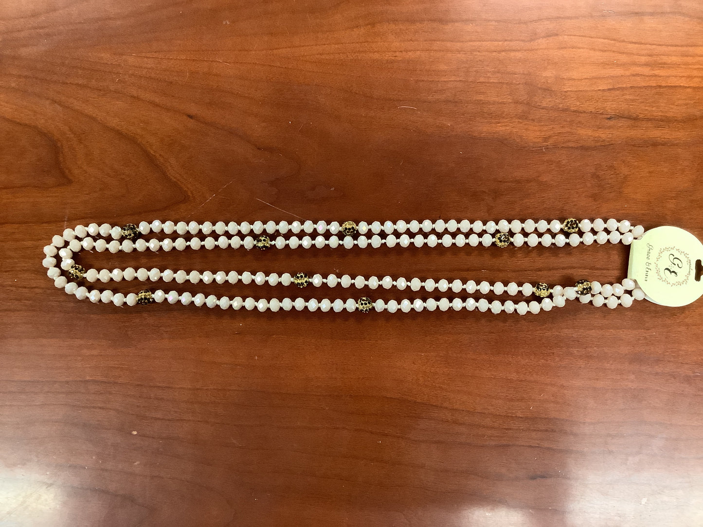 Peach with Cheetah Beads