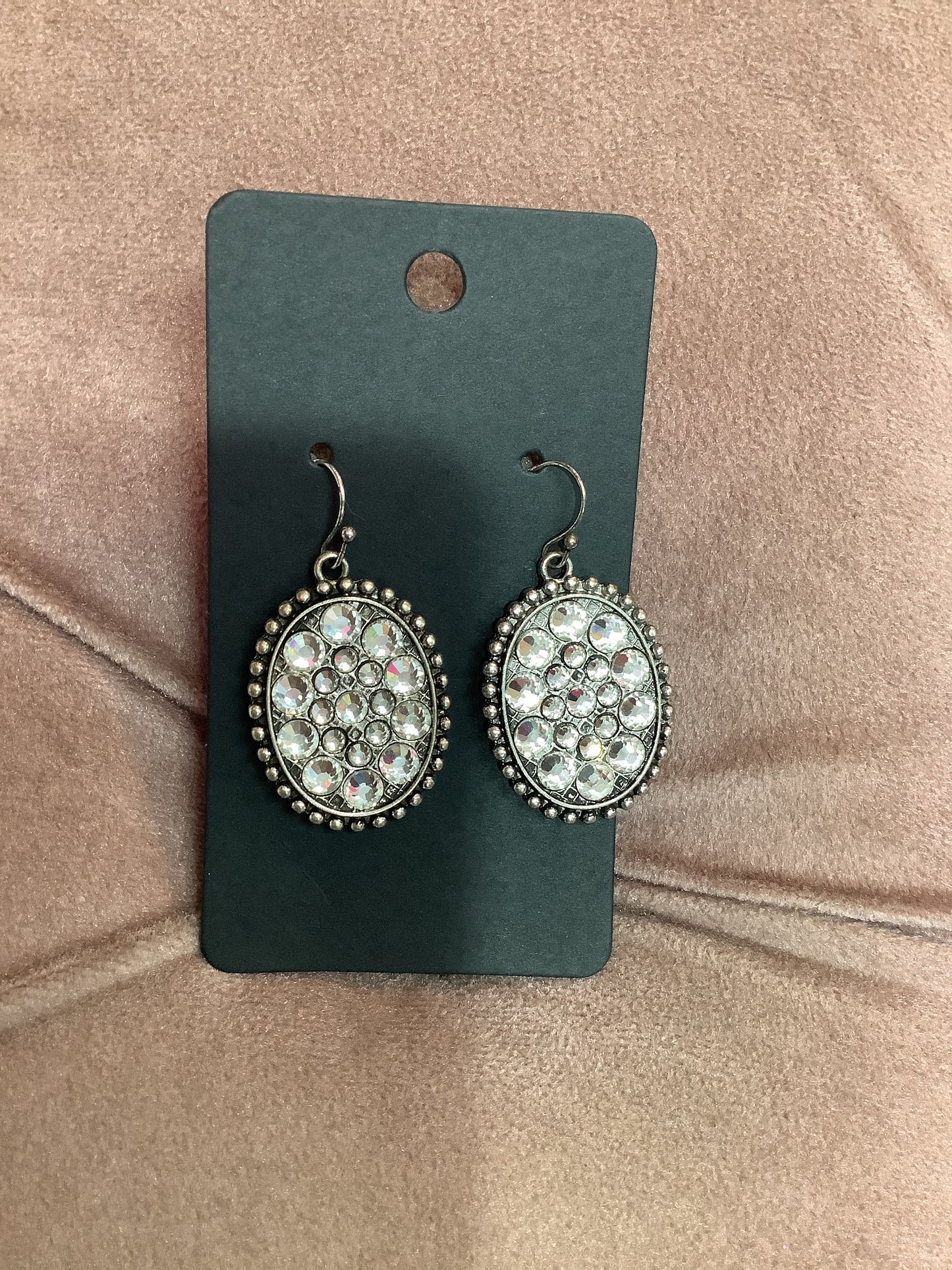 Round Silver Earrings