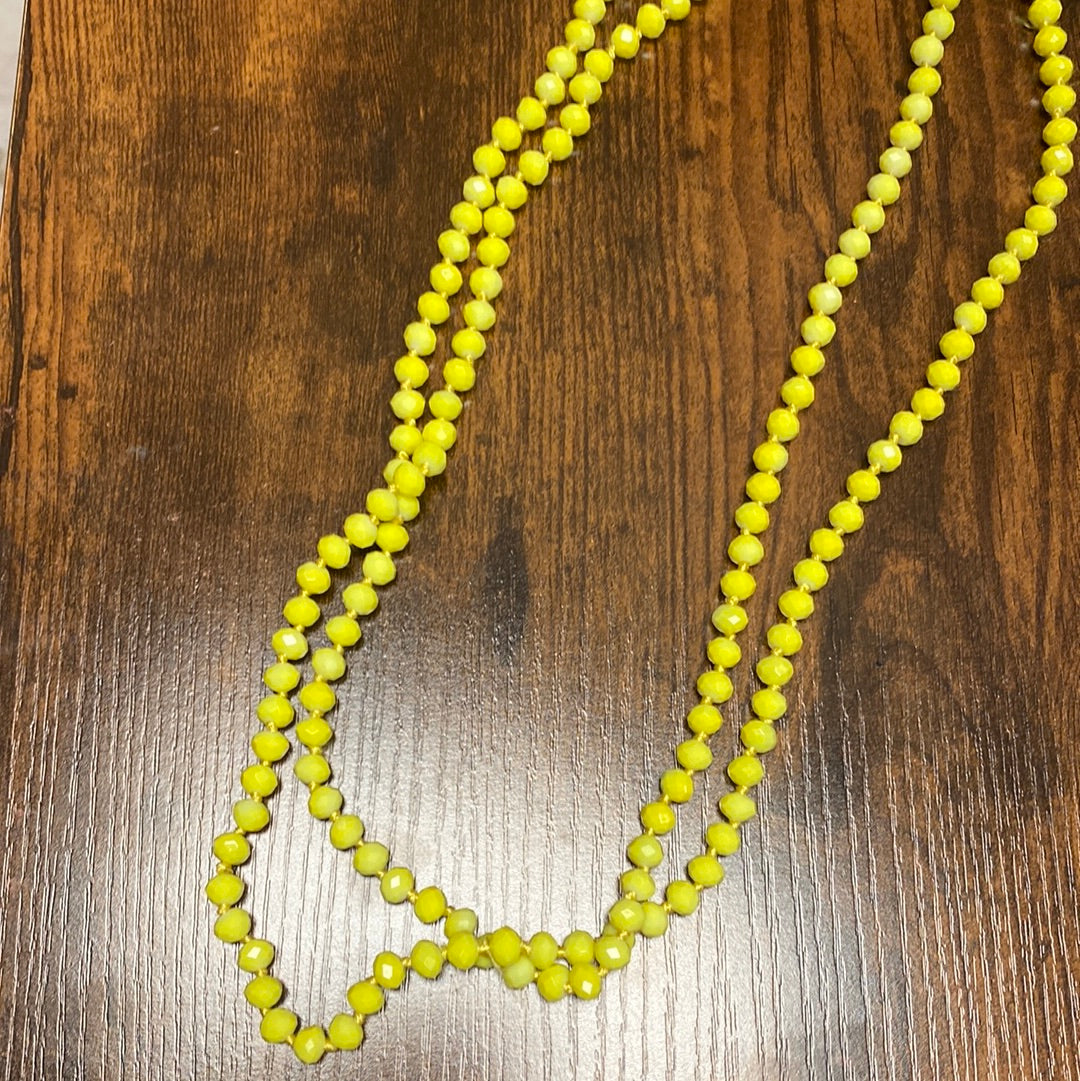 Yellow Bead Necklace