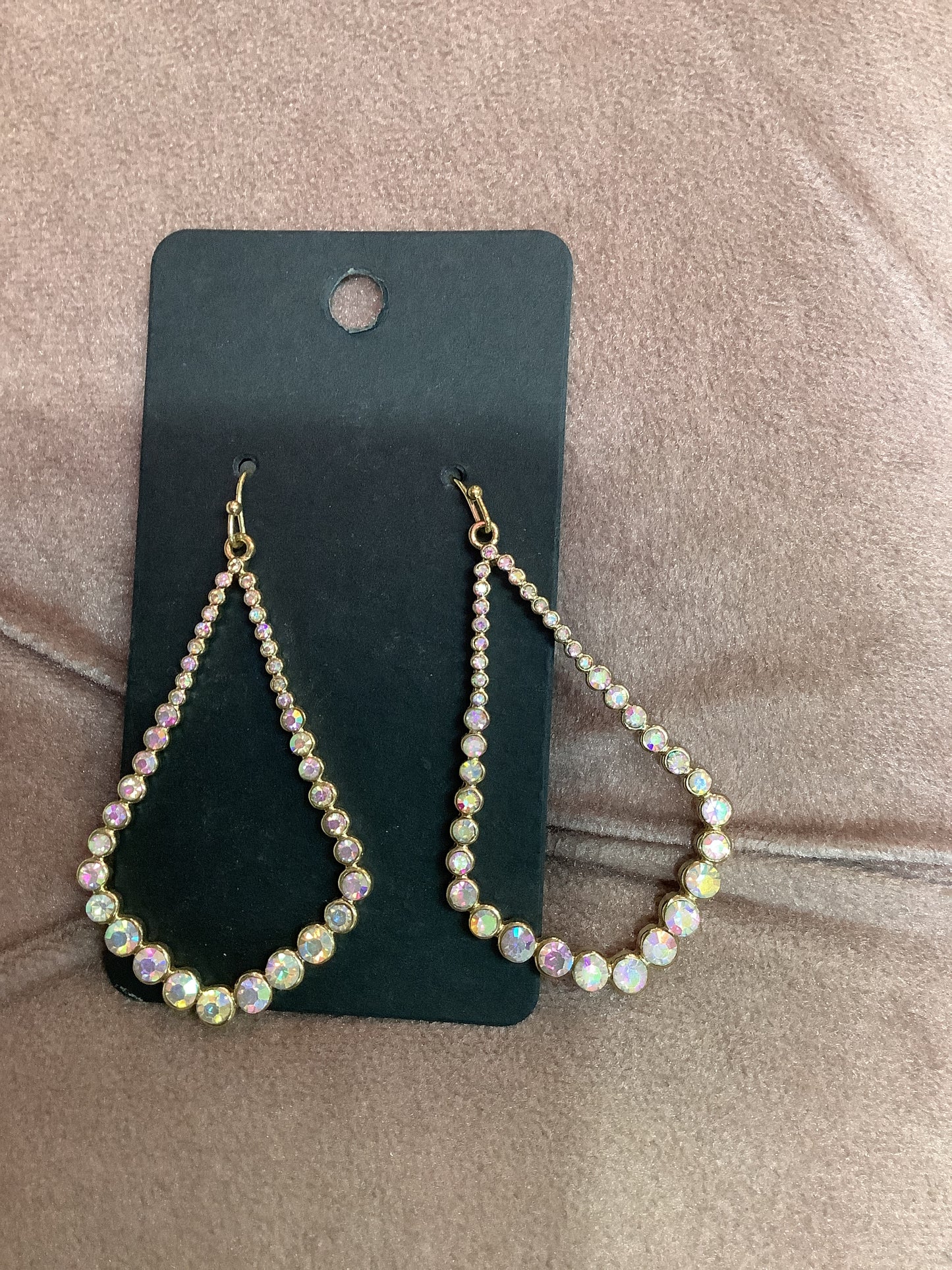 Gold Rhinestone Earrings