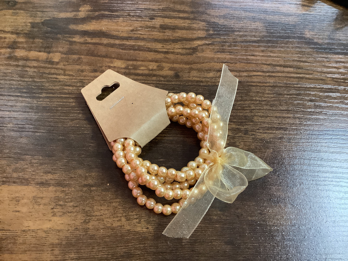 Five Strand Medium Pearl Bracelet