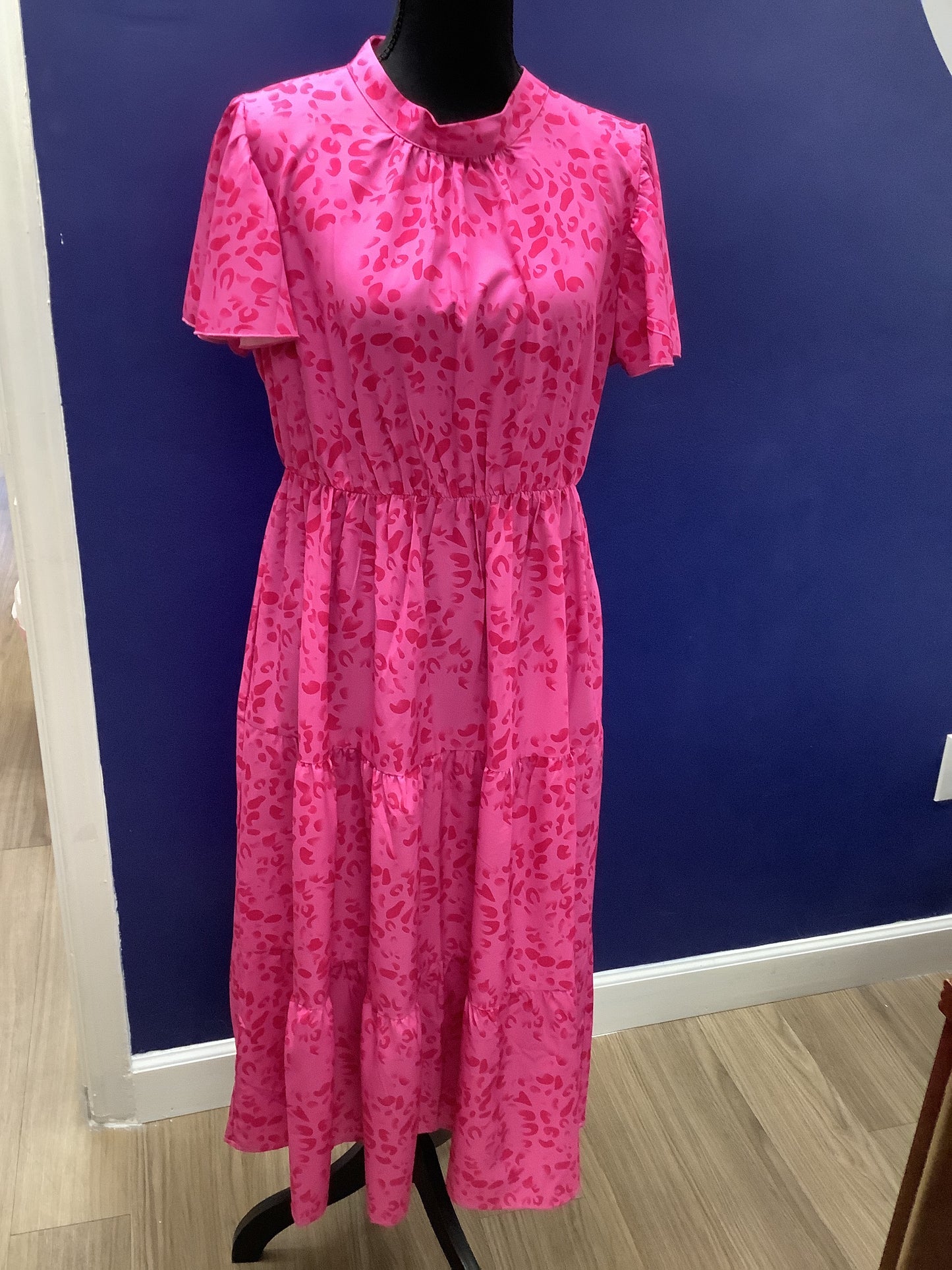 Pink Print Dress