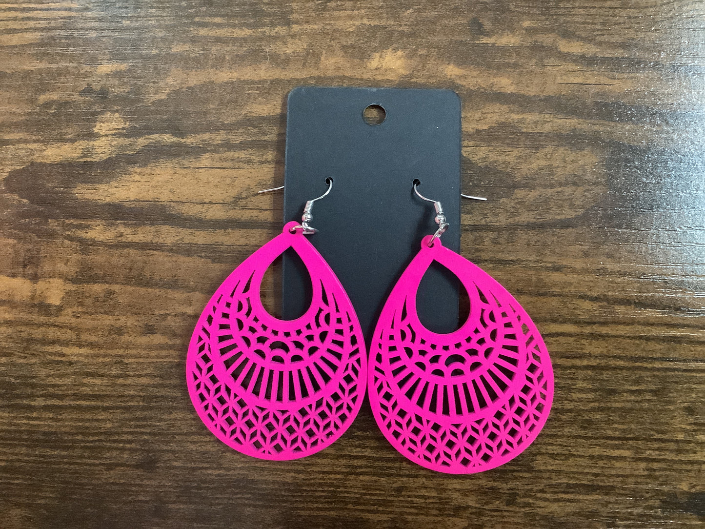 Large Pink Earrings