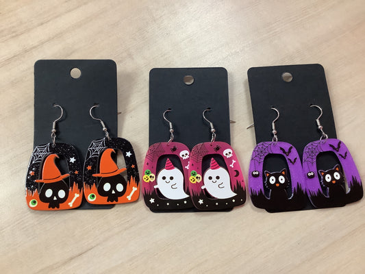 Acrylic Halloween Earrings