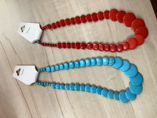 Flat Beaded Necklace