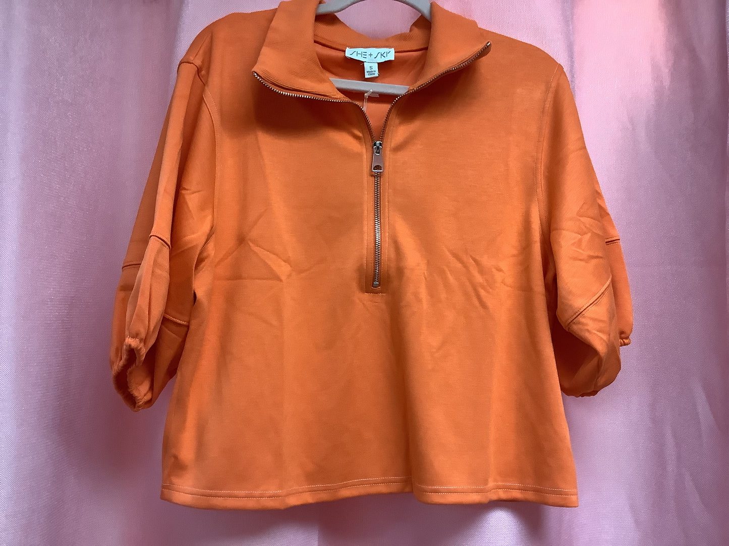 Half Zip Knit Top