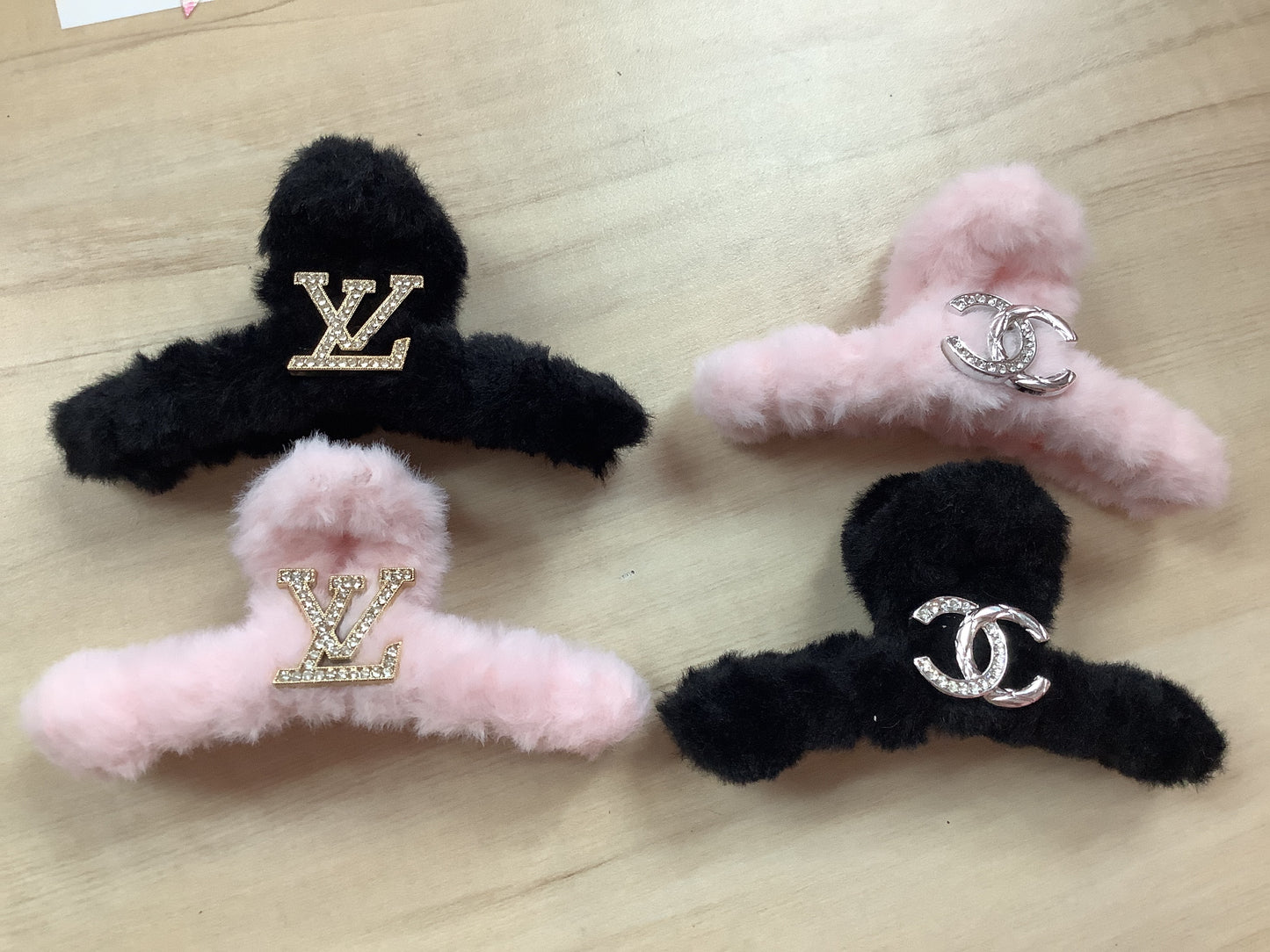 Faux Fur Hair clip