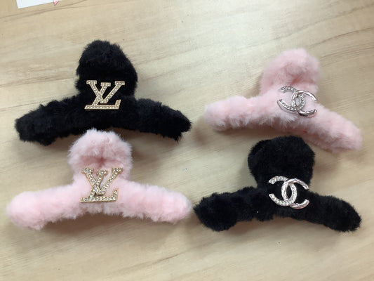 Faux Fur Hair clip