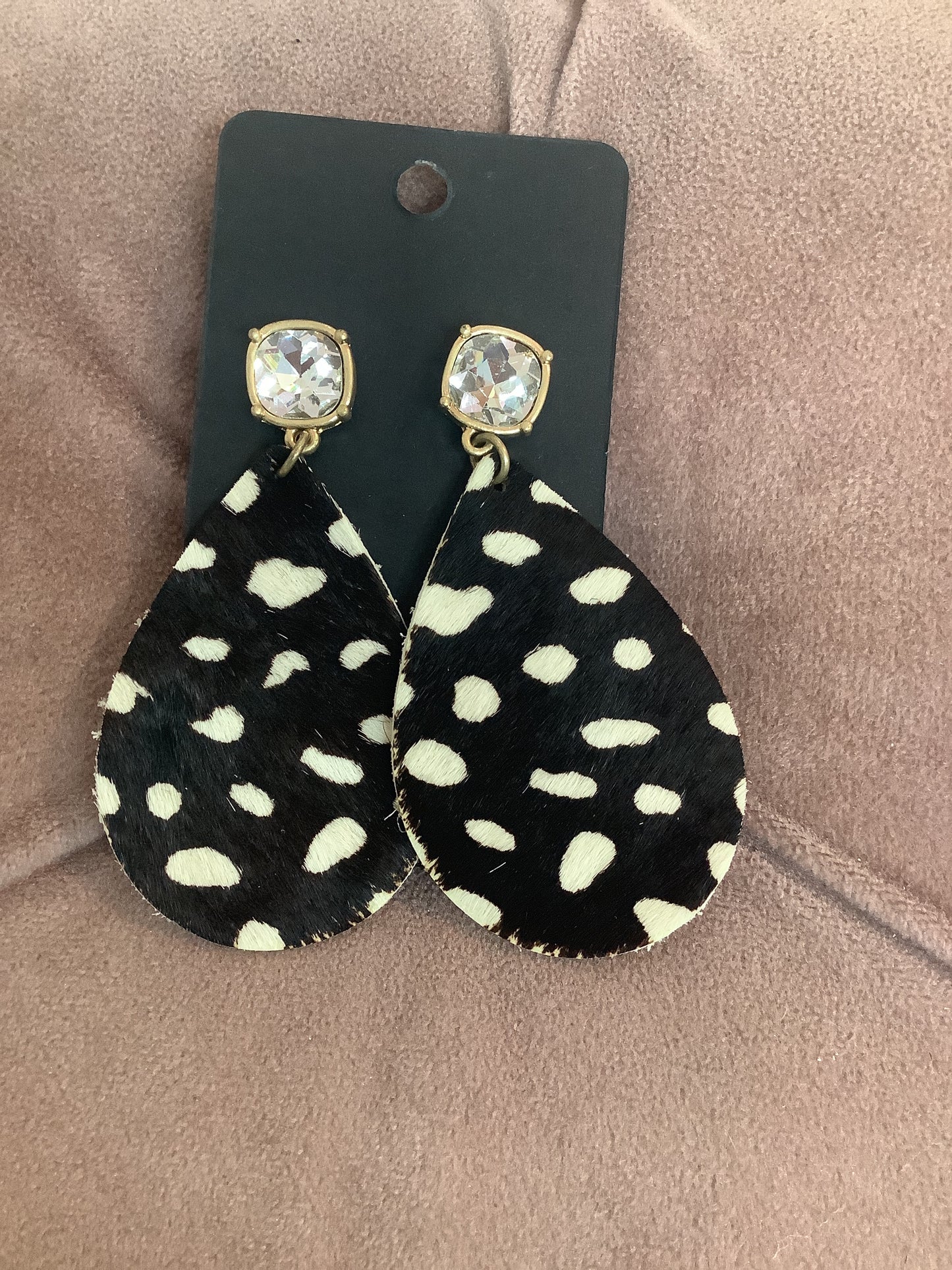 Cow Print Earrings