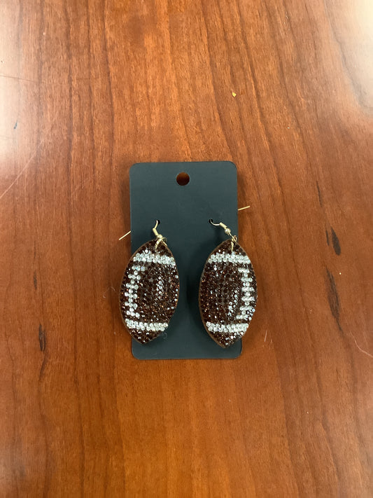 3D Football Earrings