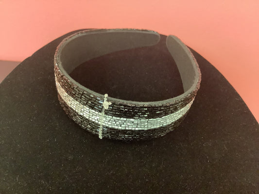 Black and Silver Headband