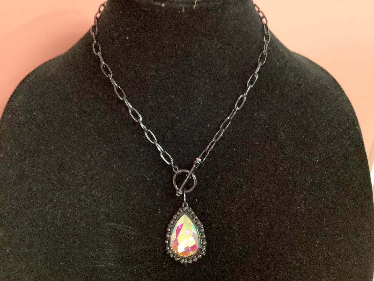 Black Rhinestone Pendant