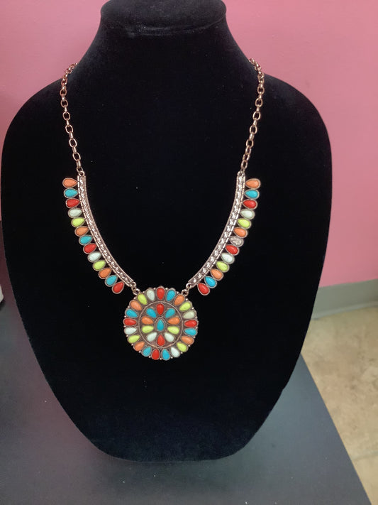 Western Multi Colored Necklace