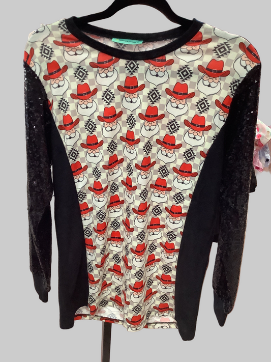 Cowboy Santa Top