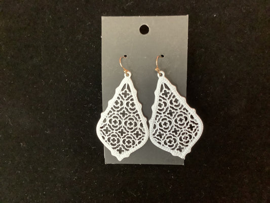White earrings