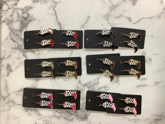 Western Boot Earrings