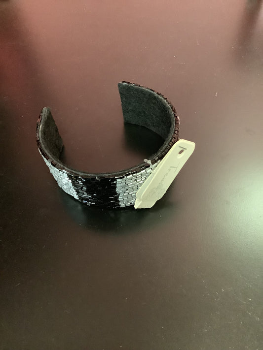 Silver and Black Bracelet