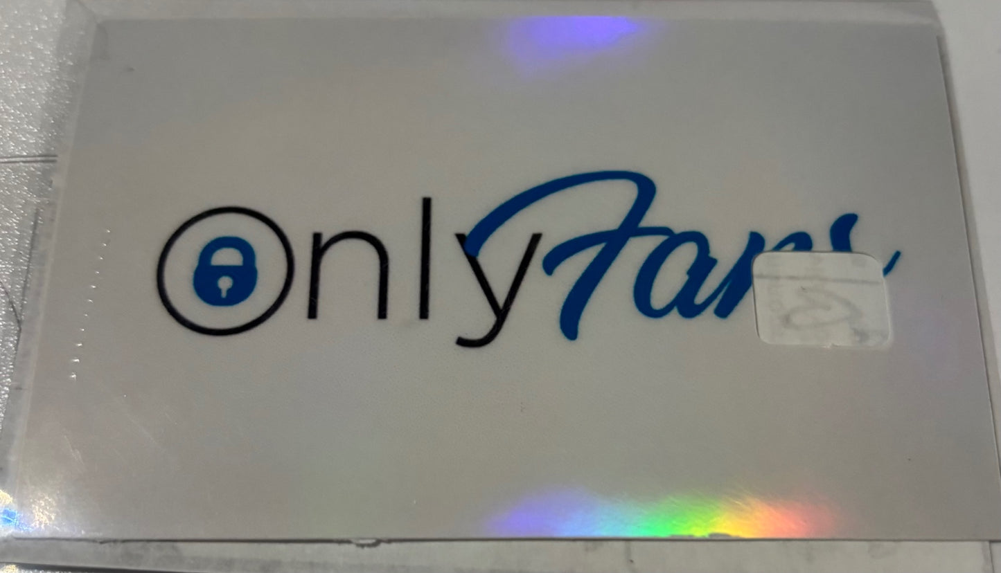 Only fans card