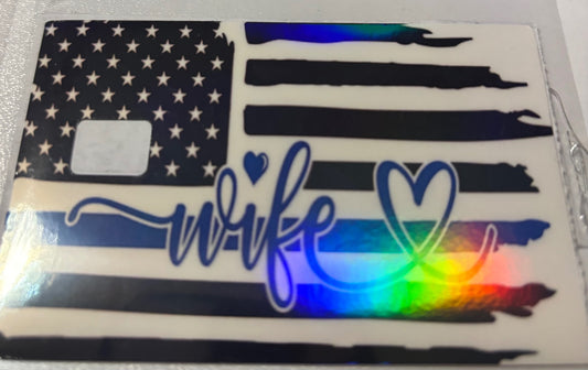 Police wife flag