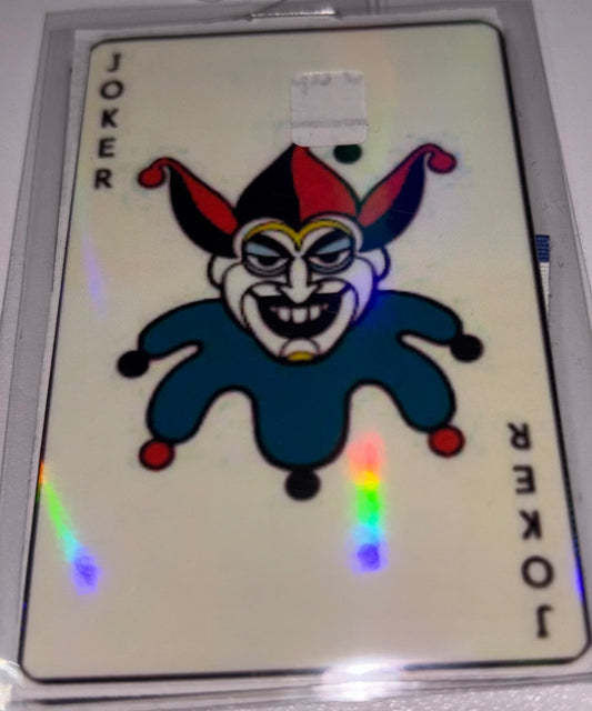 Joker jester playing card 