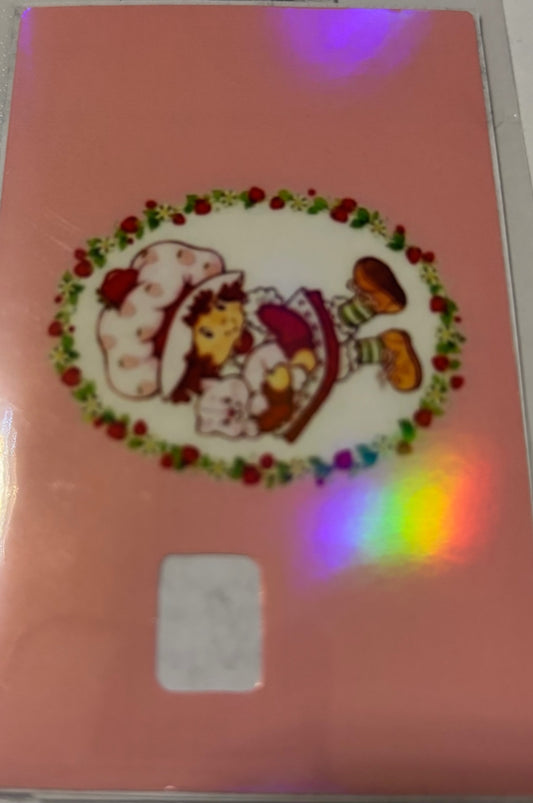 Strawberry shortcake pink background 