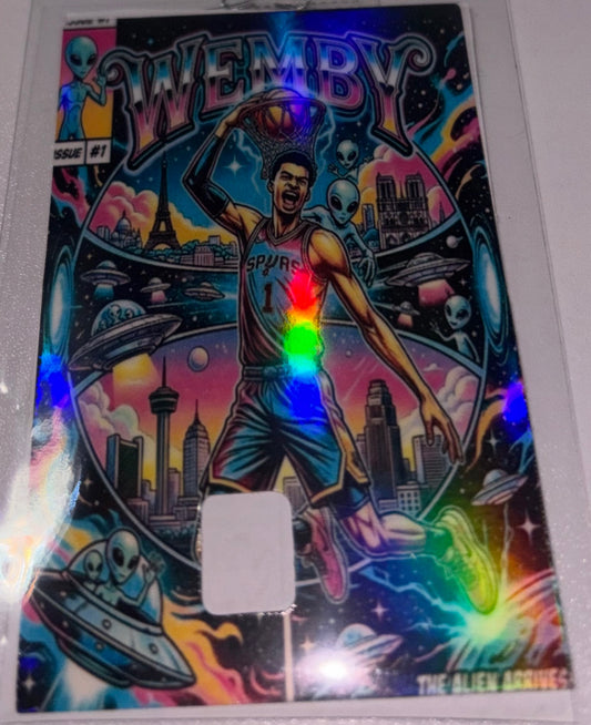 Spurs wemby alien comic 