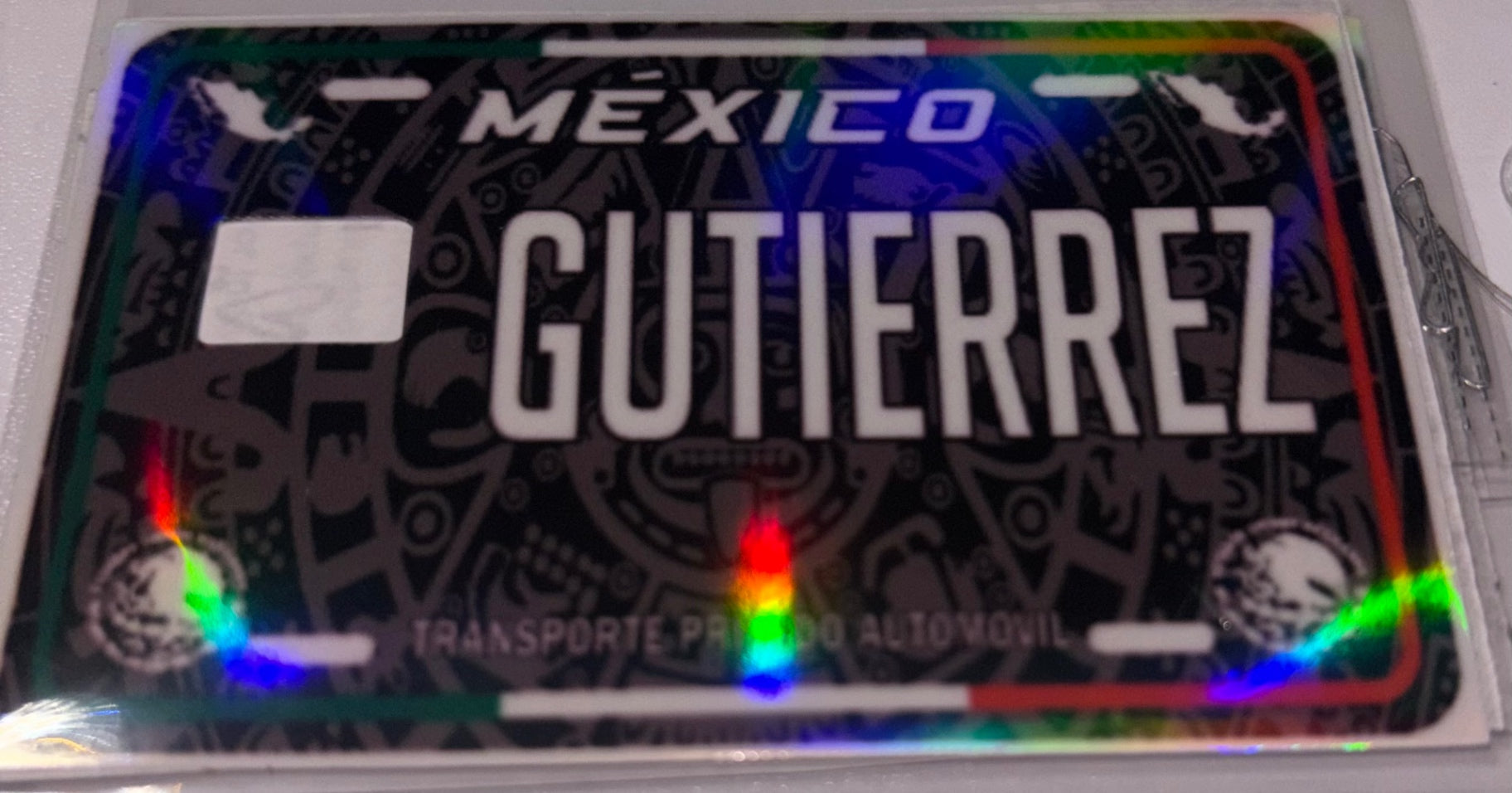Gutierrez license plate 