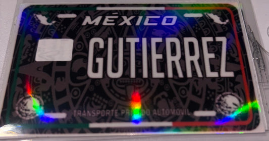 Gutierrez license plate 